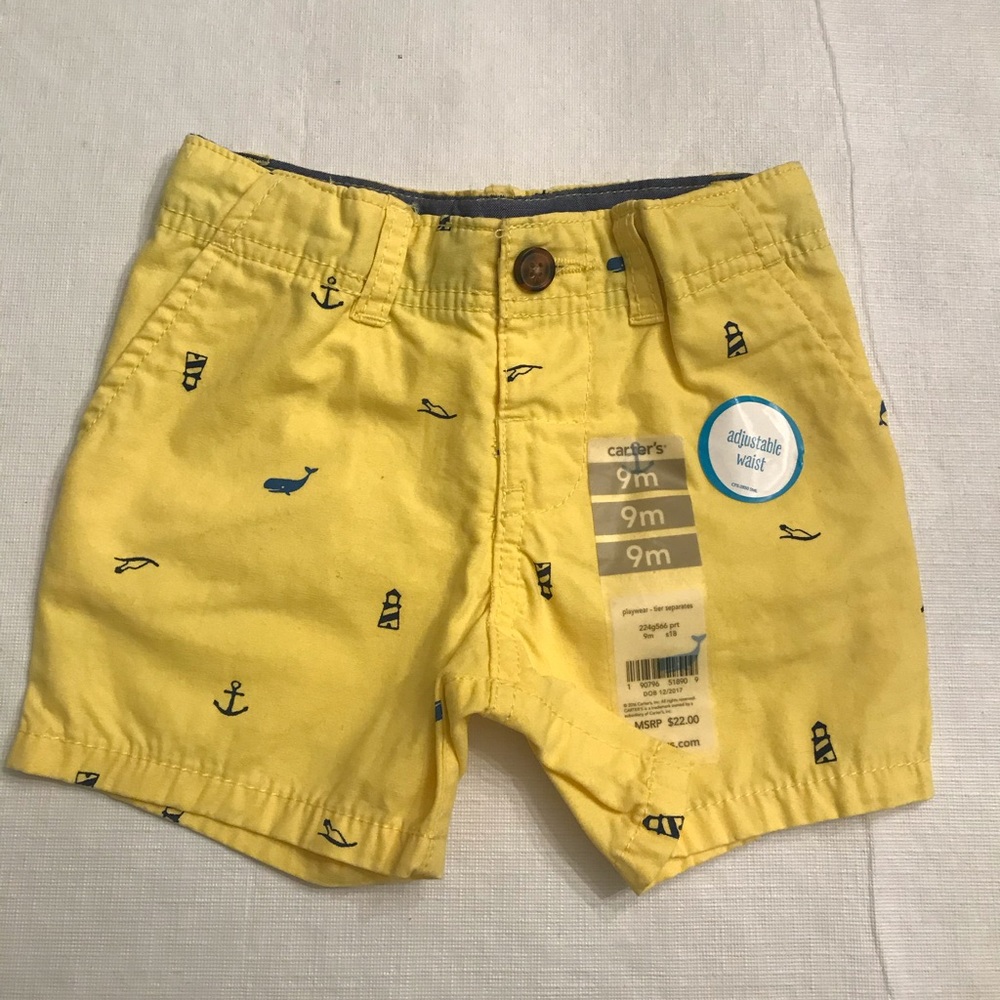 Carter’s 9 month casual shorts. NWT